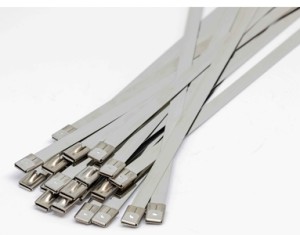 7.8mm x 250mm 316 Stainless Steel Cable Ties 100pcs