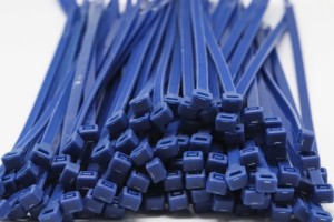 7.6mm x 200mm Dark Blue Cable Ties 100pcs
